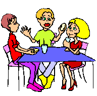 Diskutierende Gruppe